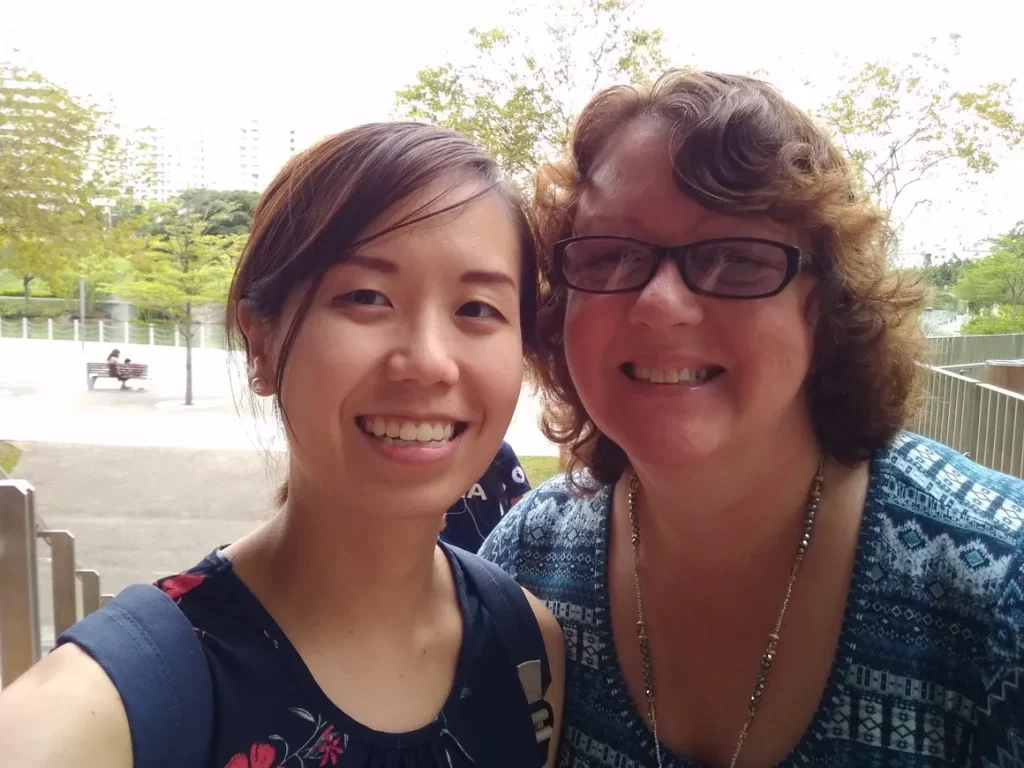 Mary and Zini in Singapore